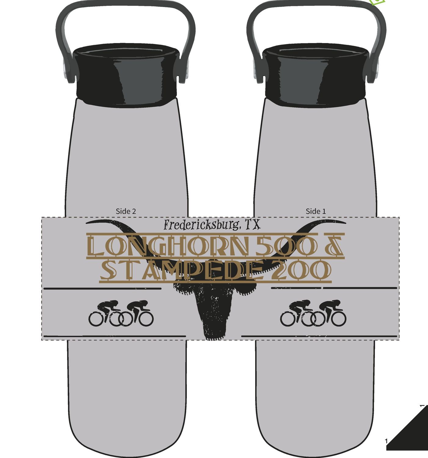 Longhorn 500 / Stampede 200 Stainless Vacuum Bottle 19oz