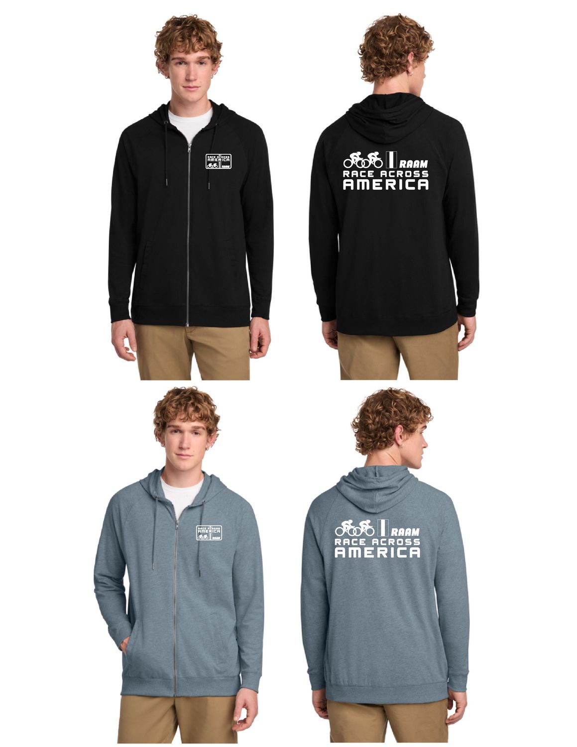 NEW STYLE - RAAM Lightweight Slim-Fit ZipHoodie