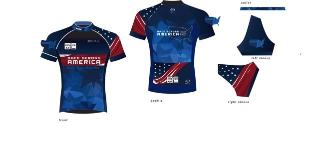 RAAM Primal Wear Jersey - Blue Stars (Men's &amp; Women's)