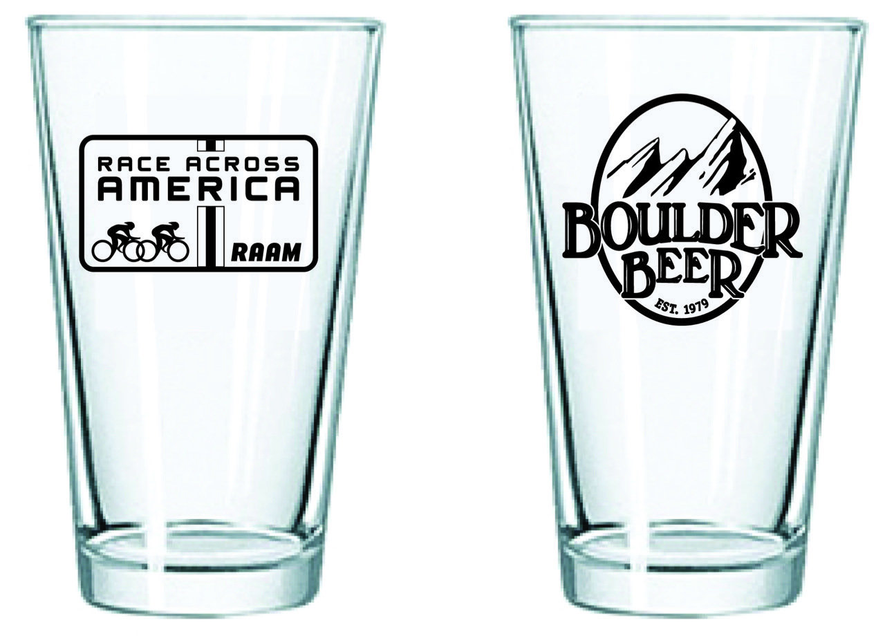 RAAM and RAW Pint Glasses