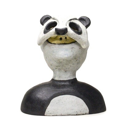 Pin·e·co no 0002 Original Panda representing Peace and Friends