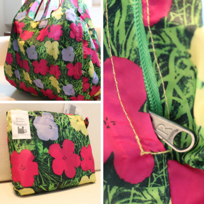 Roo Shopper Reusable Bag (Flowers) Grande. L 27" x W 15"