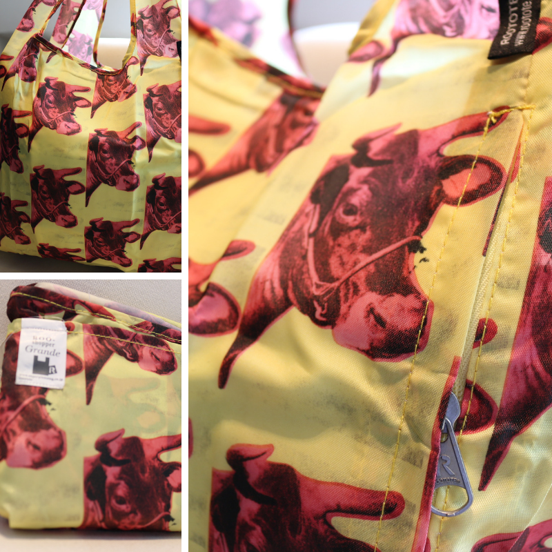 EVERYDAY SALE. Roo Shopper Reusable Bag (Torros) Grande/Large. L27&quot; x W15&quot;