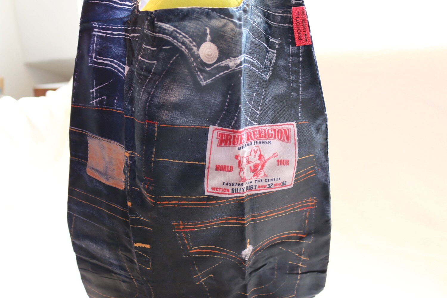 Roo Shopper Reusable Bags (Jeans) Medium. L21" x W11"