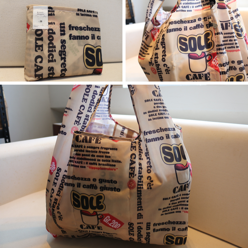 EVERYDAY SALE is here. Roo Shopper Reusable Bags (Italian Cafe) Grande/Large. L 27&quot; x W 15&quot;