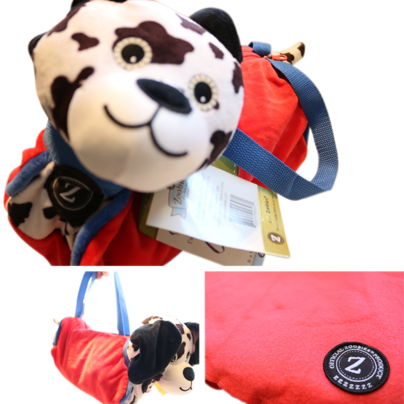 TT SALE. Zoobies Duffel Dogs™ - Dot The Dalmatian™ Bag, Pillow, Blanket, Plush Toy