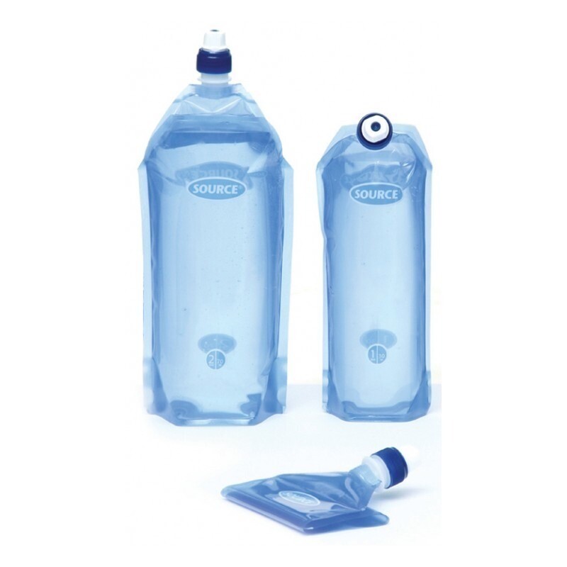 EVERYDAY SALE. Source Liquitainer 2L 70 oz Foldable Soft Flask Sport Water Bag for Hiking.
