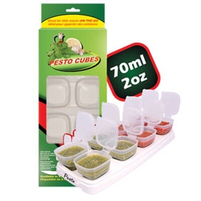Pesto Cubes 70ml/8x2oz (1 tray). Box packaging. Pesto Cubes 70ml/8x2oz (1 tray). Box packaging.