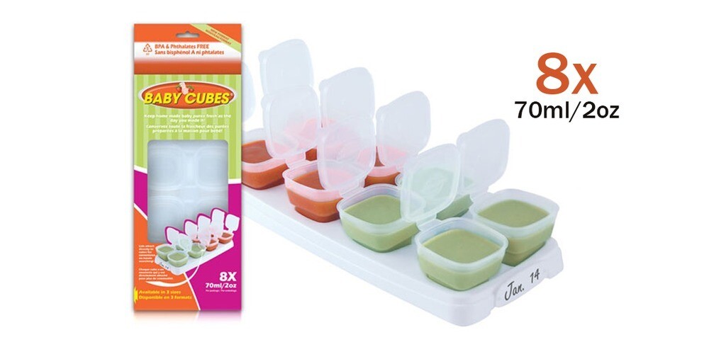Everyday SALE. Baby Cubes 70ml/8x2oz (1 tray). Available in Box Packaging &amp; No Box Packaging.