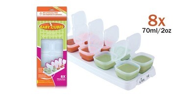 Baby Cubes 70ml/8x2oz (1 tray). Box Packaging. Baby Cubes 70ml/8x2oz (1 tray). Box Packaging.