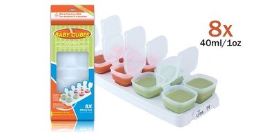 Baby Cubes 40ml/8x1oz (1 tray). Box Packaging. Baby Cubes 40ml/8x1oz (1 tray). Box Packaging.