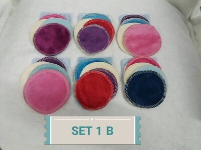 Re-usable Round Colored Bamboo Facial Cloth Puffs 3 Re-usable Round Colored Bamboo Facial Cloth Puffs 3