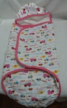 TinyTapir Swaddles Wrap with Hoody for Baby Girls (Pink).