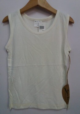 Bambu Dru - Organic Bamboo Cotton Boy/Girl Sleeveless T-shirt. Round neck. Children/Kids 4-5yrs.