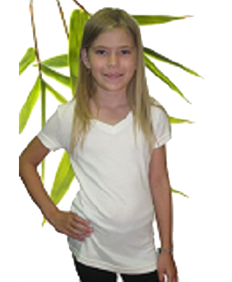 EVERYDAY SALE. Bambu Dru Organic Bamboo Cotton Girl&#39;s Short Sleeved Round &amp; V-Neck Tee.