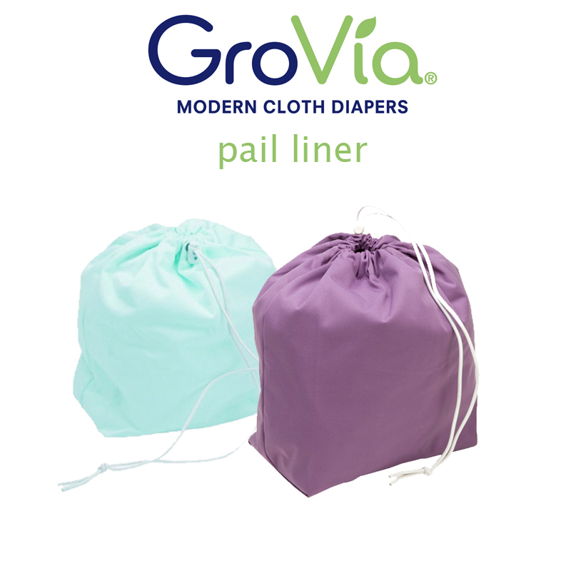 Vanilla Grovia Reusable Diaper Pail Liner for Baby Cloth Diapers 