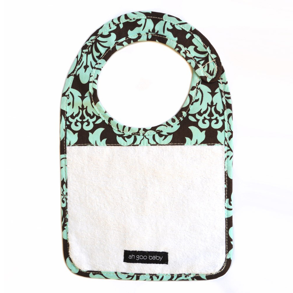 Ah Goo Baby The Magnetic Bib - Vintage in Blue