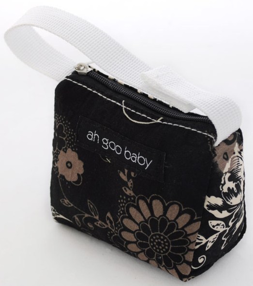 Ah Goo Baby Pacifier Teether Small Tote Bag  - Earth ( Buy 1 Get 1 Free)