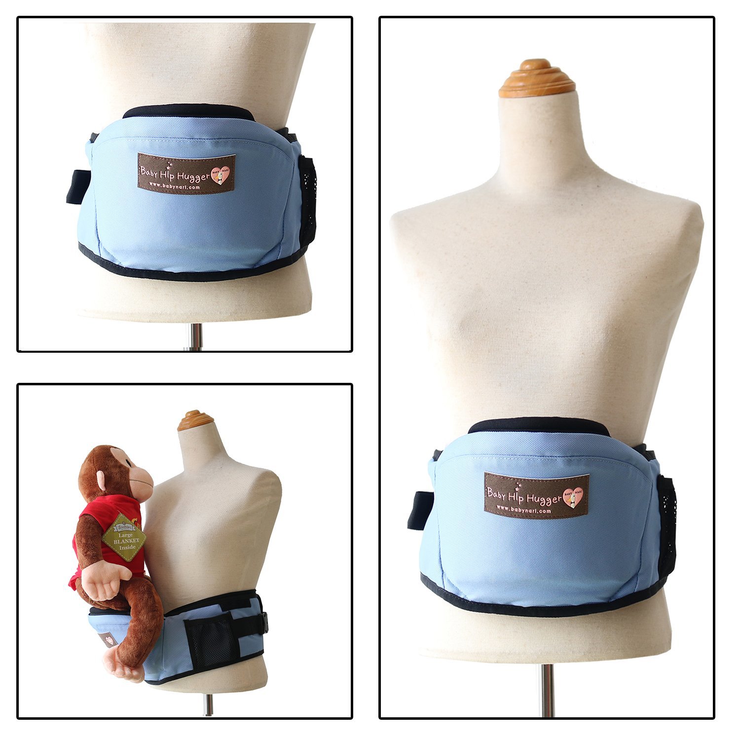 YEAR-END SALES. Baby Nari Infant Hip Seat - Blue. FREE 2x Teething bling. FREE 2x Babycubes 1oz &amp; 2oz.