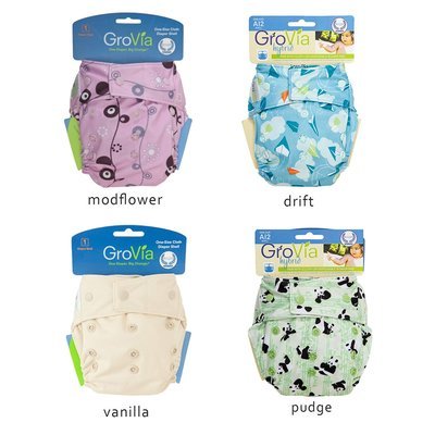 Grovia Snap AI2 Pack of 4pcs Shell Cloth Diapers. Grovia Snap AI2 Pack of 4pcs Shell Cloth Diapers.