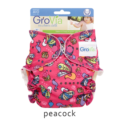 GroVia All-in-One (AIO) newborn - Peacock GroVia All-in-One (AIO) newborn - Peacock