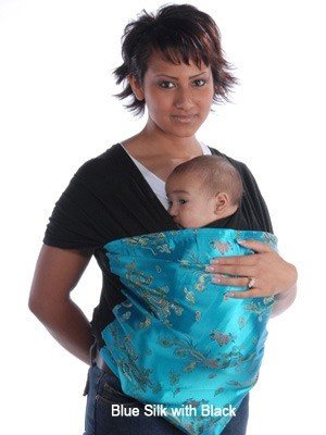 Authentic Moby D Wrap Regular Blue Silk