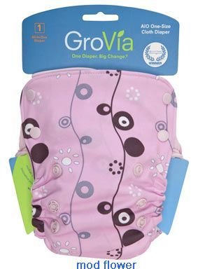 EVERYDAY SALE is here. GroVia All-in-One (AIO) - Modflower. BUY 1x FREE 1x Aplix/Snap.