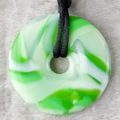 TEETHING BLING® SIGNATURE PENDANTS - Green Swirl