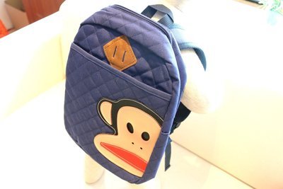 KIDS PRE-SCHOOL BAG MONKEY FACE - Navy Blue KIDS PRE-SCHOOL BAG MONKEY FACE - Navy Blue