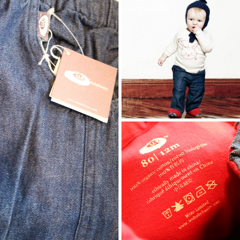 EVERYDAY SALE is here. Wobabybasics - Work With Me Denim Long Pants (3x Months). Colors: Blue, Red &amp; Pink.