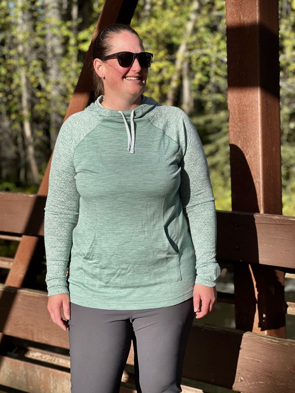 Smartwool Merino 250 Drape Neck Hoodie | Frost Green