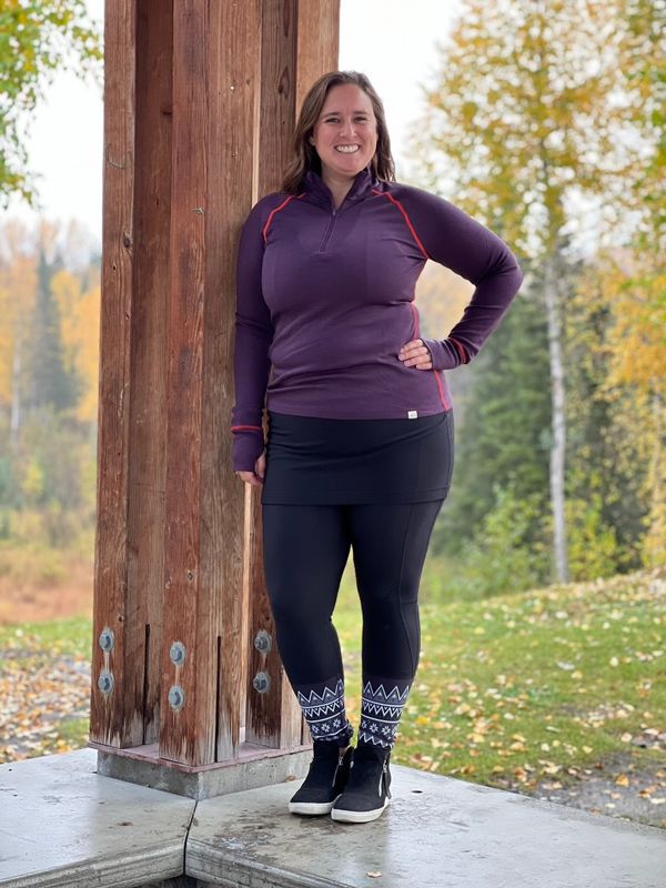 Wild Rye Hailey Half Zip | Eggplant
