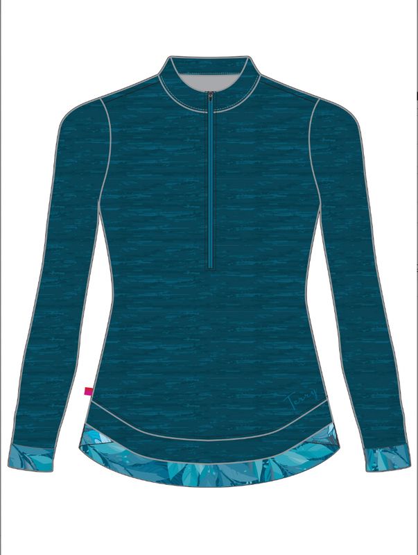 Terry Tulip Jersey | Heather Azure