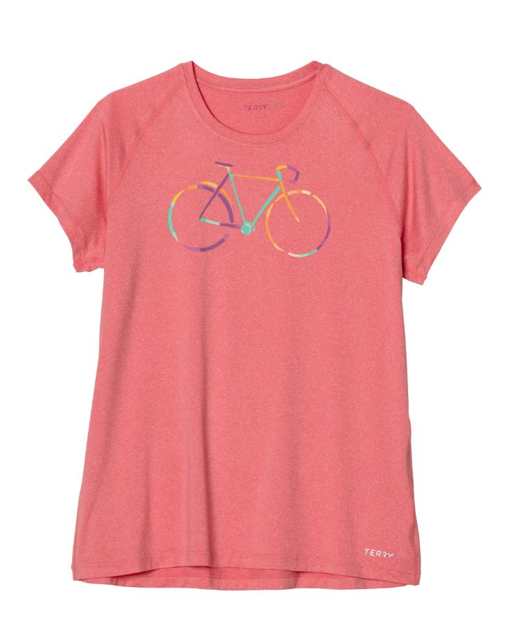 Terry Tech Tee | Coral