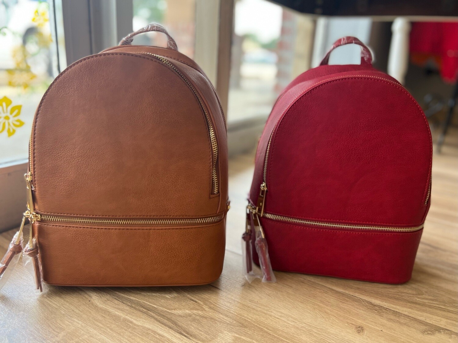 Backpack purse with wallet
