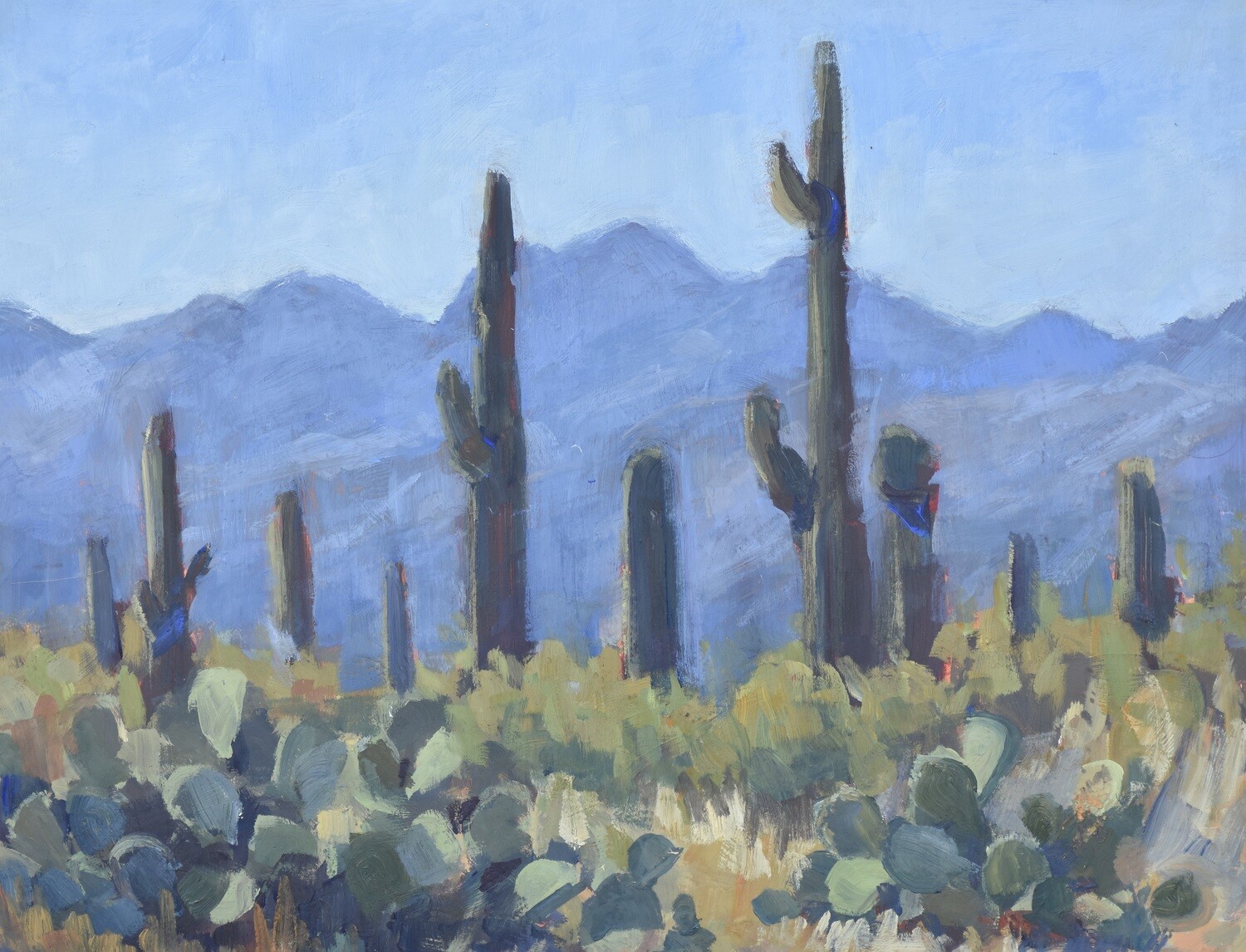 Desert Wanderer - 6x8” Fine Art Giclee Print - Tucson Painting