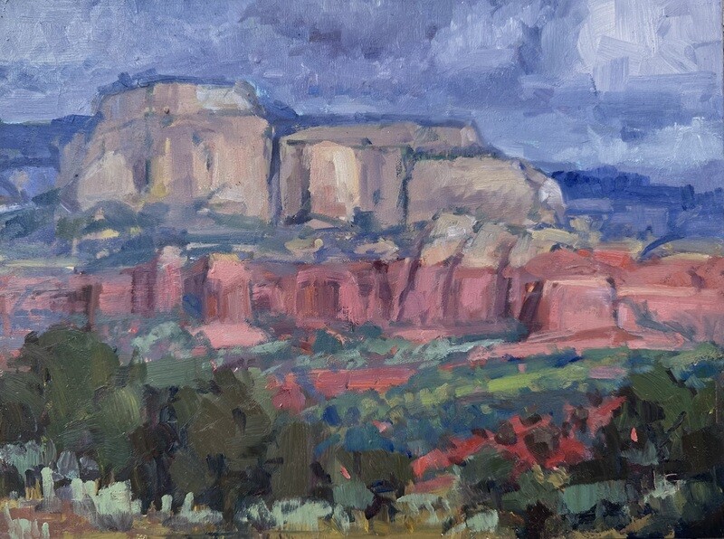 Original Oil Painting - Stormy Spring - 9x12" (unframed)