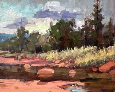 Original Oil Painting - Wet Dry Creek - 8x10”