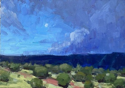 Original Oil Painting - Riders of the Storm - 5x7”