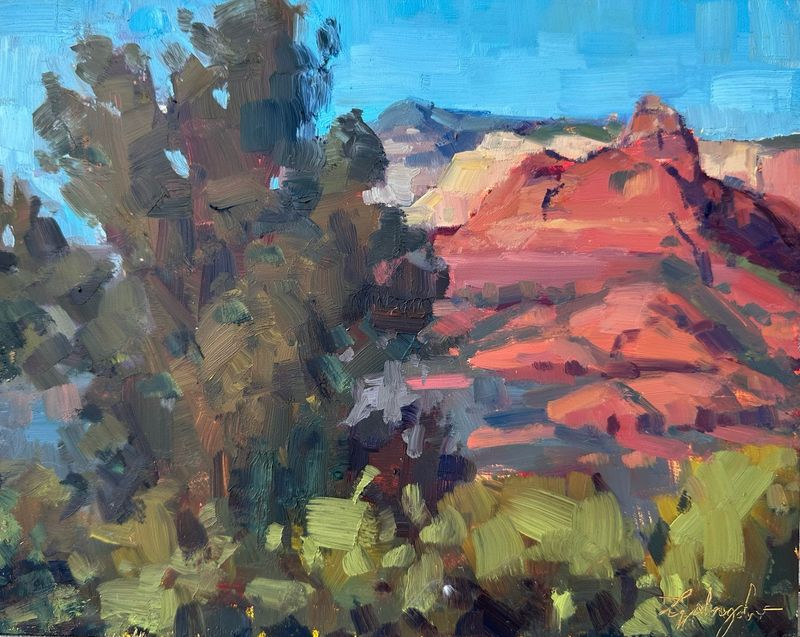 Original Oil Painting - Behind Rose Colored Glasses - 8x10”