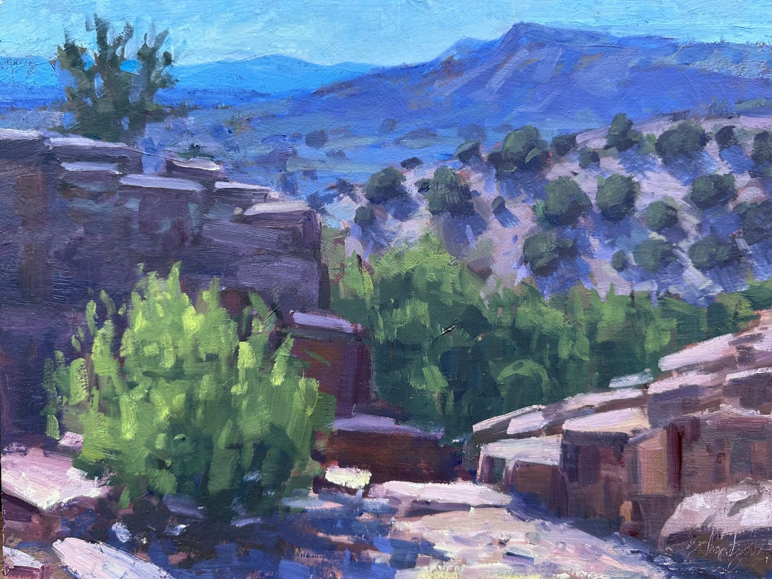 Ojo Calinente Vista - Original Oil Painting - 9x 12” (unframed)