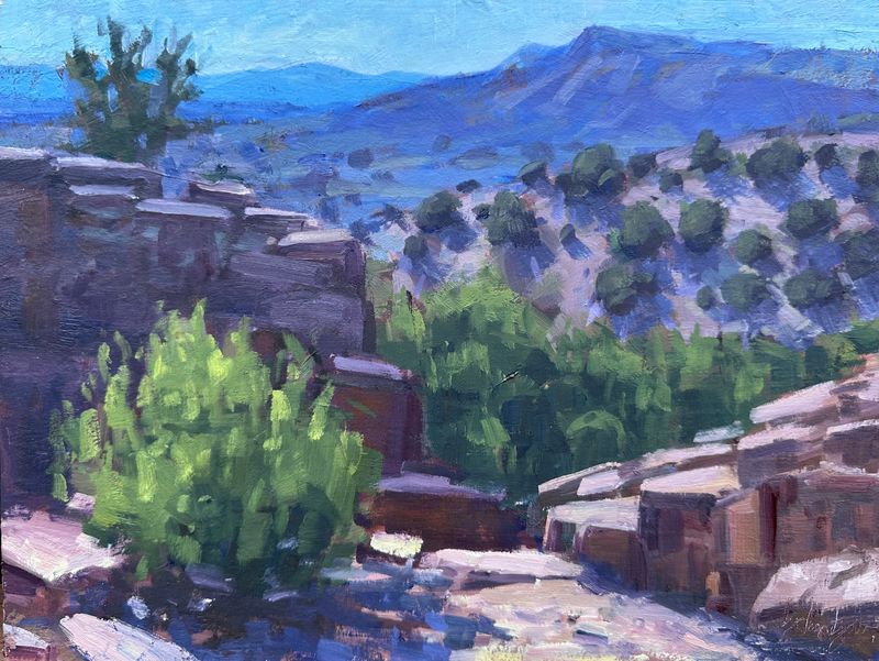 Ojo Calinente Vista - Original Oil Painting - 9x 12” (unframed)