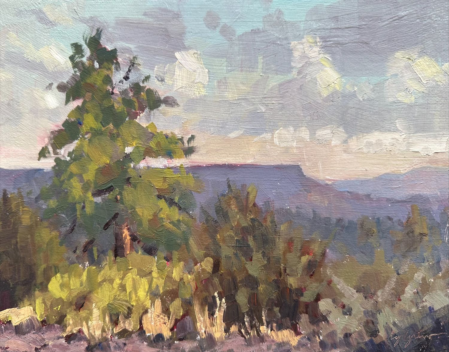 Stardust Sunset #1 - Original Oil Painting - Sedona Field Study (unframed)