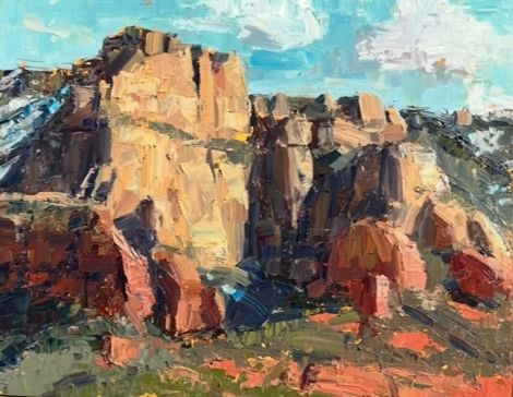 Original Oil Painting - Approaching Spring - 11x14” (unframed)