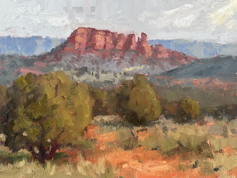 Cockscomb Plein Air - Original Oil Painting - Unframed