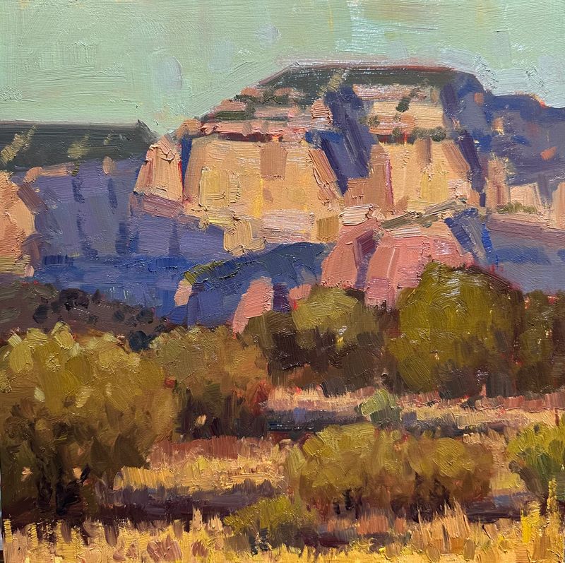 High Desert Gold - Original Oil Painting - 12x12”
