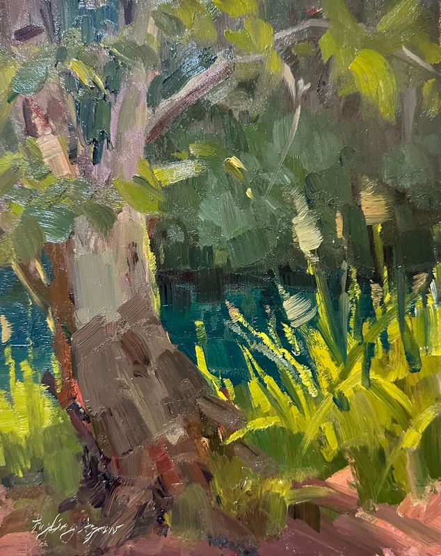 Therapy on the Rocks - Original Oil Painting - 10x8” Unframed