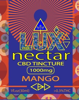 EndoLUX Nectar CBD Tincture 1000mg Mango
