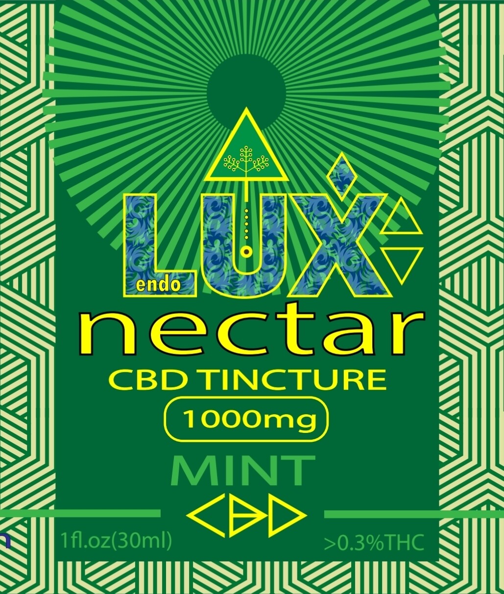 EndoLUX Nectar CBD Tincture 1000mg Mint