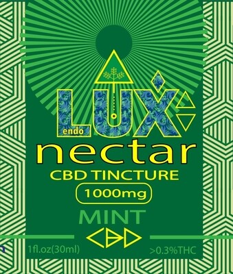 EndoLUX Nectar CBD Tincture 1000mg Mint
